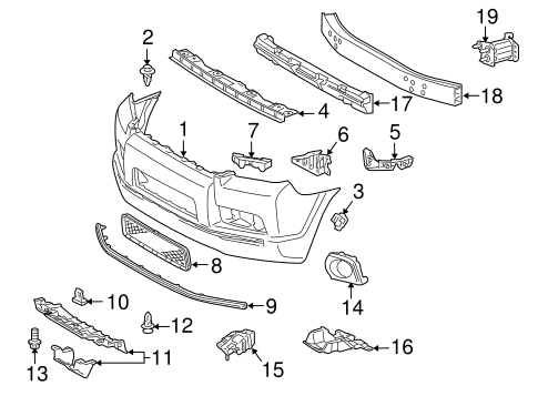 BODY/BUMPER & COMPONENTS - FRONT for 2010 Toyota 4Runner #1