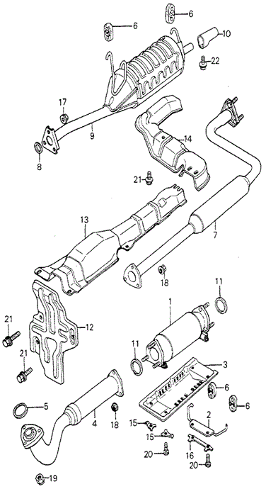 ELECTRICAL / EXHAUST / HEATER / FUEL/EXHAUST SYSTEM (2) for 1981 Honda ACCORD SEDAN #1