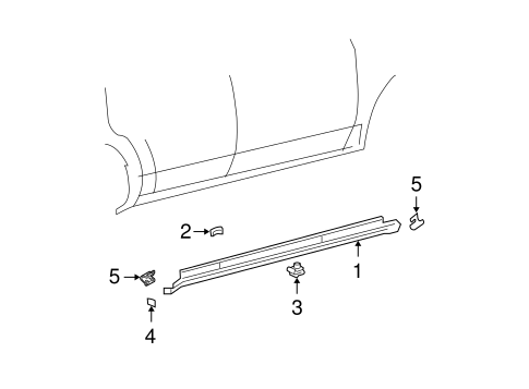 Five Hundred EXTERIOR TRIM - PILLARS