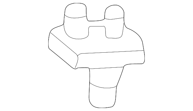 XW4Z13L014AA Деталь WASHER NOZZLE, RIGHT