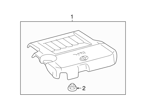 ENGINE/ENGINE APPEARANCE COVER for 2014 Toyota Venza #1