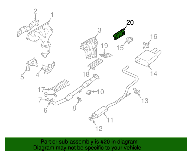 Heat Shield for 2003 Nissan Altima747628J000 Quirk Auto Parts OEM