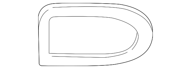 12482403 Деталь GLASS, LEFT