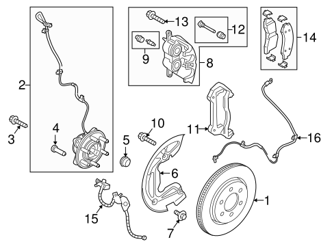 Front Brakes for 2020 Ford Expedition #0