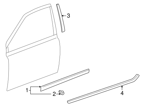 BODY/EXTERIOR TRIM - FRONT DOOR for 2003 Toyota Echo #1