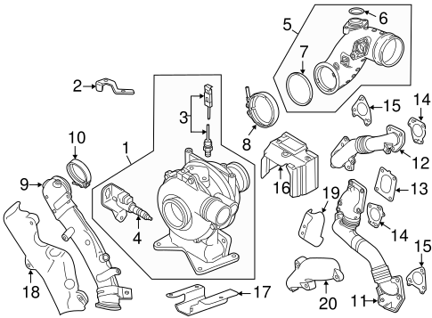 Sierra 2500 HD TURBOCHARGER & COMPONENTS 2
