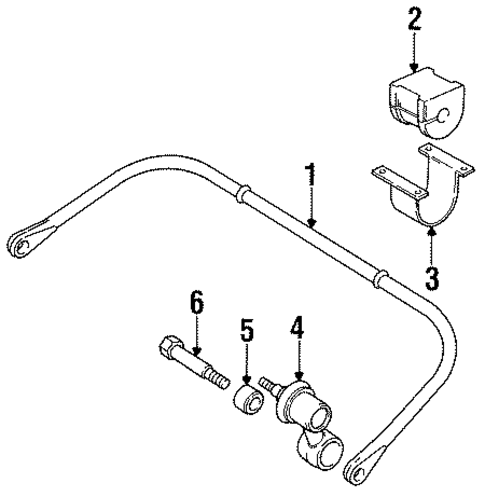 Defender 90 STABILIZER BAR & COMPONENTS