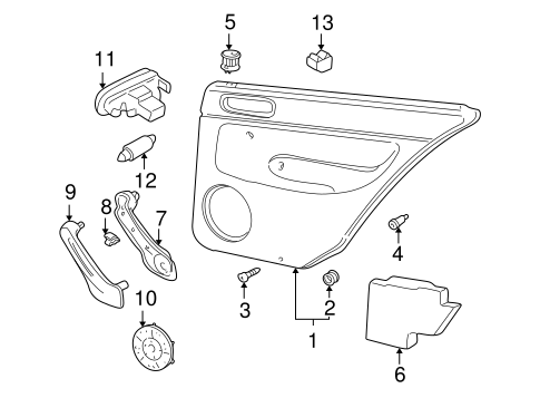 Rear Door for 2002 Volkswagen Jetta #0