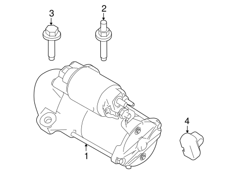 Starter for 2010 Lincoln MKS #0