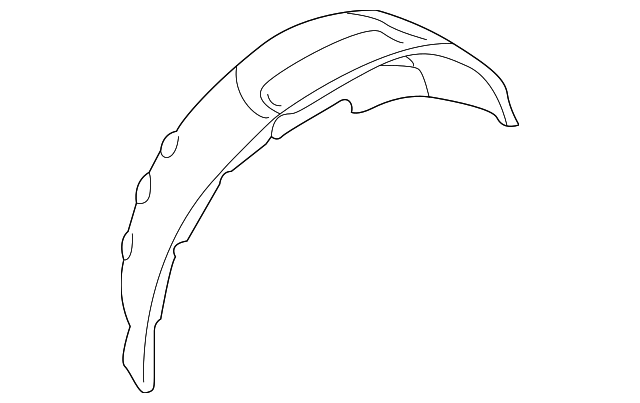 8611457 Деталь INNER WHEELHOUSE, LEFT