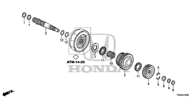 Transmission - Automatic/AT Third Shaft (V6) for 2012 Honda ACCORD SEDAN #1