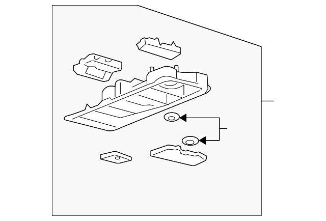 5F2Z17519A70AAA Деталь CONSOLE ASSY