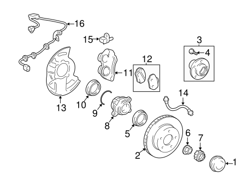 BRAKES/FRONT BRAKES for 2003 Toyota 4Runner #2
