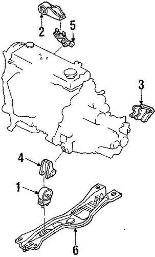 Festiva ENGINE & TRANS MOUNTING 2