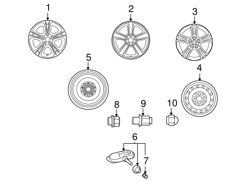 FRONT SUSPENSION/WHEELS for 2007 Toyota Solara #1