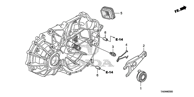 Transmission - Manual/MT Clutch Release (L4) for 2009 Honda ACCORD SEDAN #1