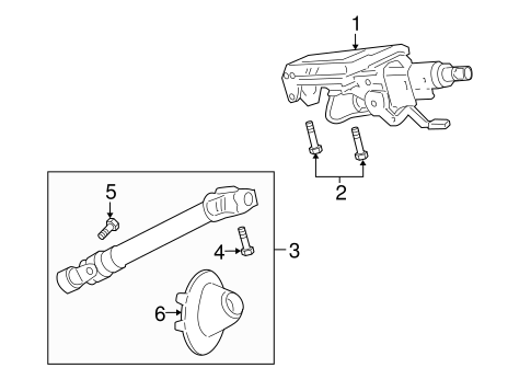 G8 STEERING COLUMN ASSEMBLY