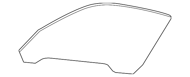 987-542-511-08 Деталь DOOR GLASS, LEFT