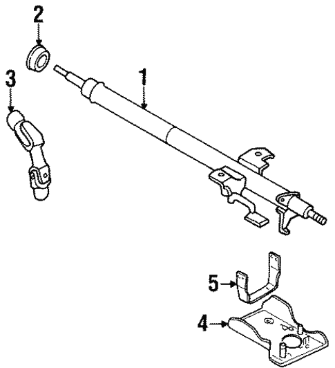 Steering Column Assembly for 1997 Subaru Legacy #0