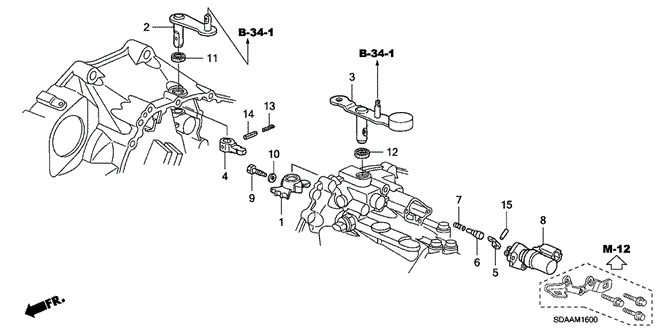 Transmission - Manual/MT Shift Arm (V6) for 2007 Honda ACCORD SEDAN #1