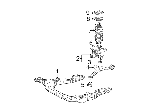 Front Suspension/Suspension Components for 2000 Ford Taurus #2