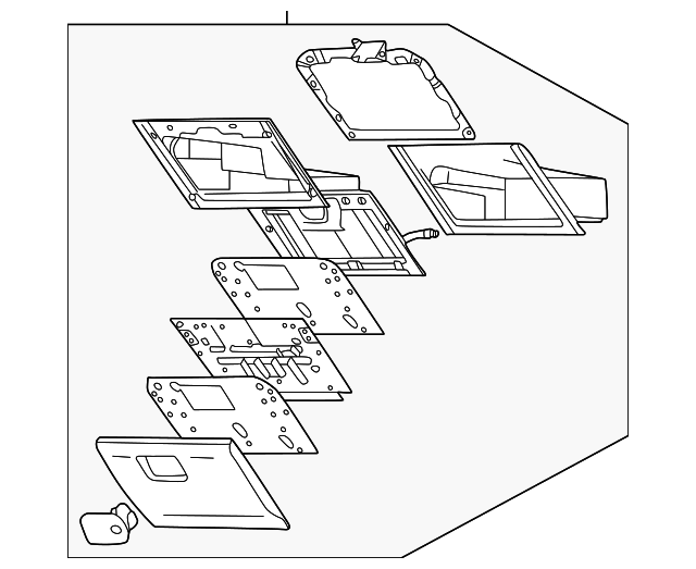 3W4Z-54060T10-AAA Деталь GLOVE BOX ASSY