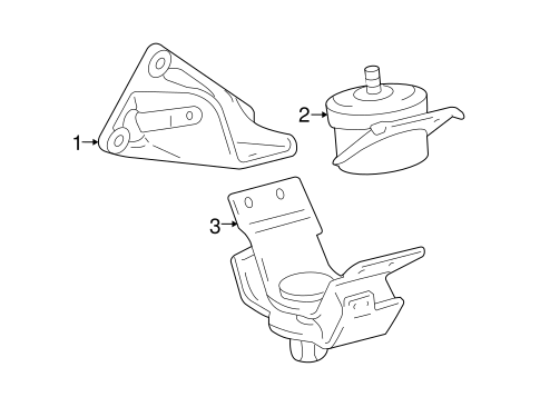 ENGINE/ENGINE & TRANS MOUNTING for 2008 Toyota Tacoma #1