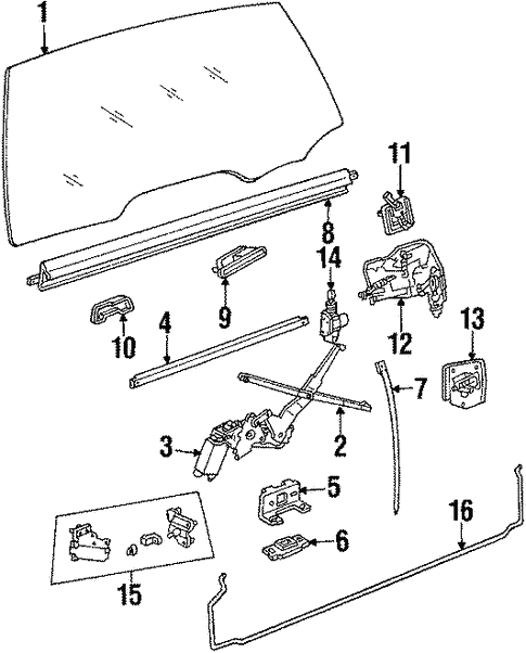 Body/Glass - Tail Gate for 1988 Buick LeSabre #1