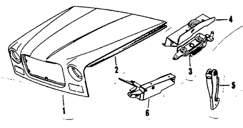 XJ6 HOOD & COMPONENTS