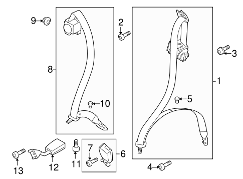 Cayenne REAR SEAT BELTS