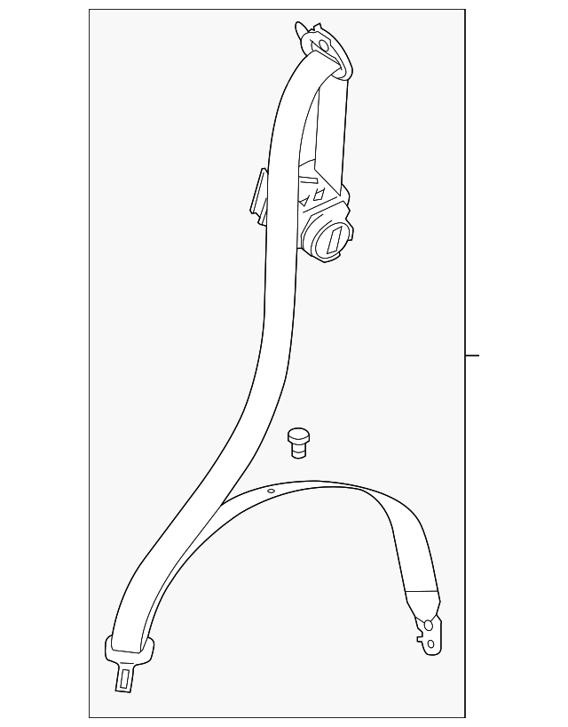 958-803-051-11-1P0 Деталь OUTER BELT ASSY, LEFT