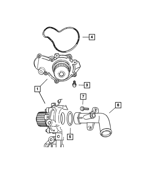 Water Pump and Related Parts for 2002 Dodge Neon #0