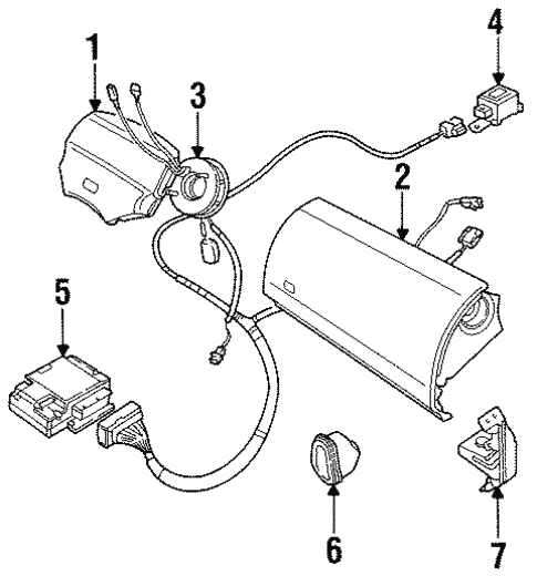 Air Bag Components for 1994 Land Rover Discovery #0