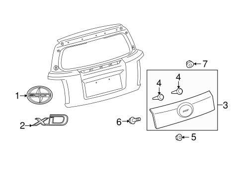 BODY/EXTERIOR TRIM - LIFT GATE for 2010 Scion xD #1