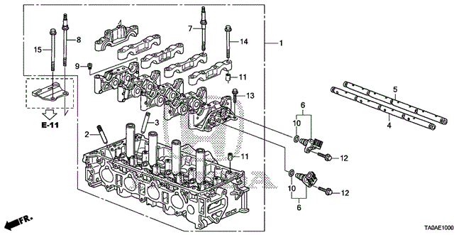 Engine/Cylinder Head (L4) for 2012 Honda ACCORD SEDAN #1