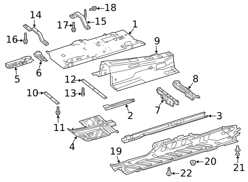 Floor & Rails for 2015 Mercedes-Benz C 300 #1