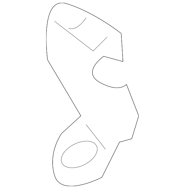LR037466 Деталь TENSIONER BRACKET, LEFT