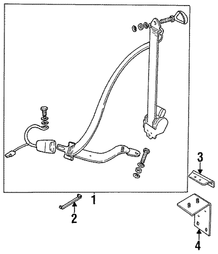 Defender 90 FRONT SEAT BELTS