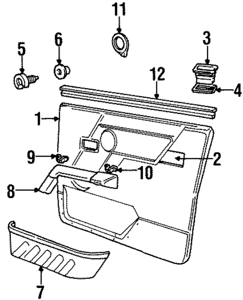 Discovery INTERIOR TRIM - FRONT DOOR