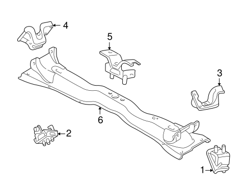 Aviator ENGINE & TRANS MOUNTING