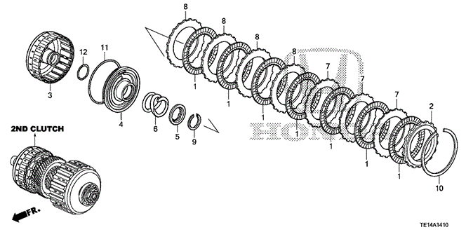 TRANSMISSION - AUTOMATIC/AT CLUTCH (2ND) (V6) for 2012 Honda ACCORD COUPE #1