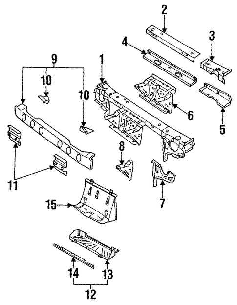 SC1 RADIATOR SUPPORT
