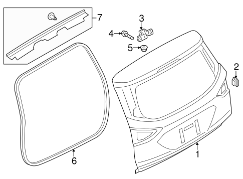 Body/Gate & Hardware for 2013 Ford Escape #1