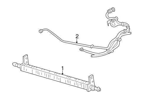 Cooling System/Power Steering Oil Cooler for 2001 Ford Taurus #2