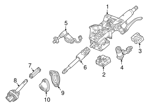 Steering/Steering Column Assembly for 2016 Cadillac ATS #1