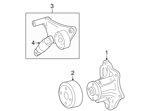 COOLING SYSTEM/WATER PUMP for 2008 Toyota RAV4 #1