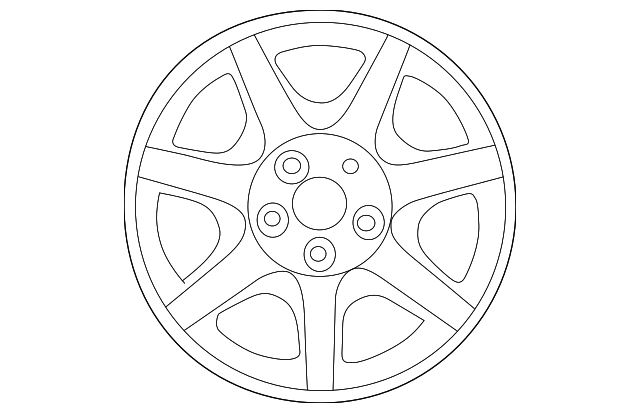 4F4Z1007BA Деталь WHEEL, ALLOY