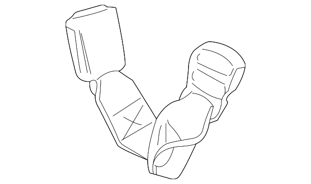 XR824977AEK Деталь BUCKLE END, RIGHT