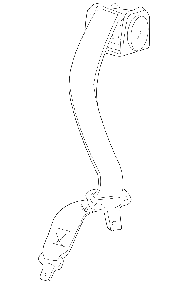 XR839079LEG Деталь CENTER SEAT BELT