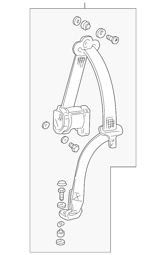 XR848144LEG Деталь RETRACTOR ASSY, RIGHT